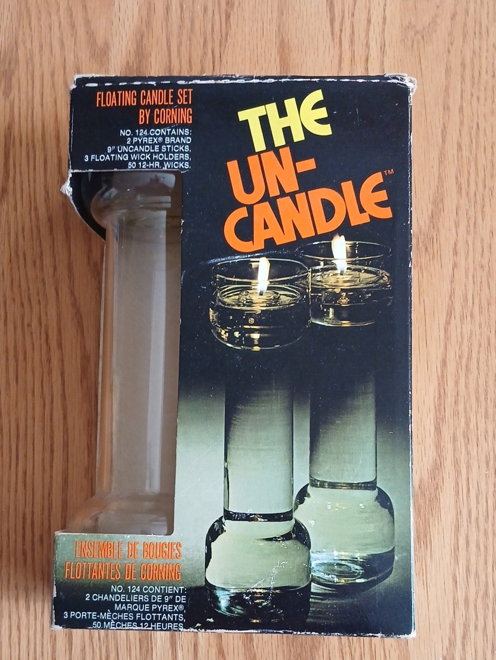 Vintage Mid Century Modern Un-candle by Corning